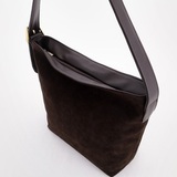 Сумка Саломея 485 эко-замша кофе