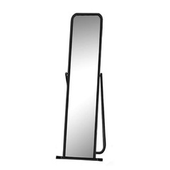 Зеркало напольное 4М-E (черный муар), 440х430х1430H, зеркальное полотно 1275х321х3мм
