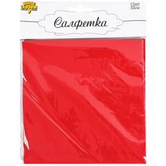 Салфетка красная 33см 12шт