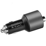 АЗУ на 2 USB + FM-трансмиттер (громкая связь) Hoco E19 (Черный) Автомобильное зарядное устройство