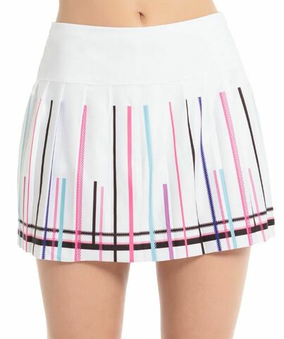 Теннисная юбка Lucky in Love Prep It Up Long Down The Line Skirt - white