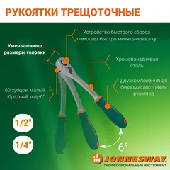 Jonnesway S04H524179S Набор инструмента универсальный 1/4