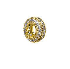 Подвеска Пончик с инкрустацией