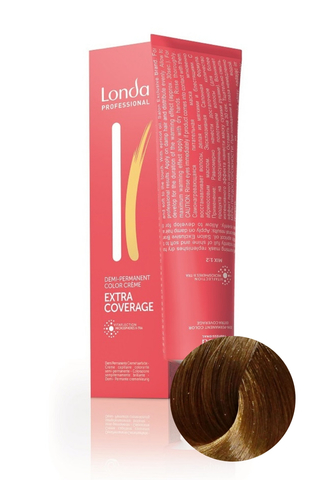 Краска для волос Extra-Coverage Интенсивное тонирование 7/07 блондин натурально-коричневый, Londa Professional, 60 мл