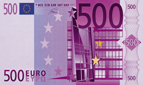 Вафельная картинка 500 Евро