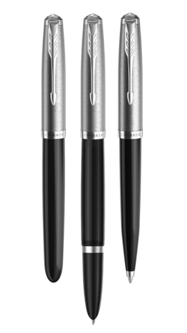 Ручка шариковая Parker 51 Core, Black CT, (2123495)