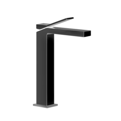 Gessi Rettangolo K Смеситель для раковины на 1 отверстие, излив 128мм, цвет: черный 53006#299 фото