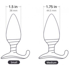 Анальная пробка со смарт-приложением Lovense Hush первого поколения (средняя 44,5*120мм)
