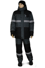 Костюм "НордМен" серый/черный (р.60-62)