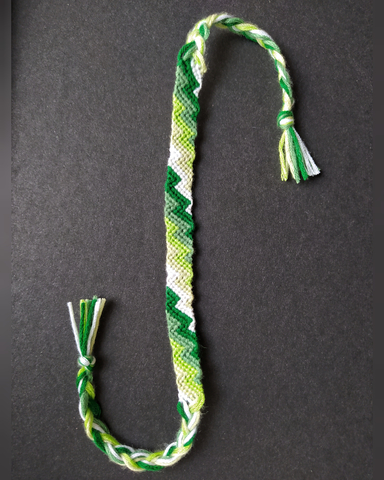 Bilərzik \ браслет \ hand chain Zig-zag (green)