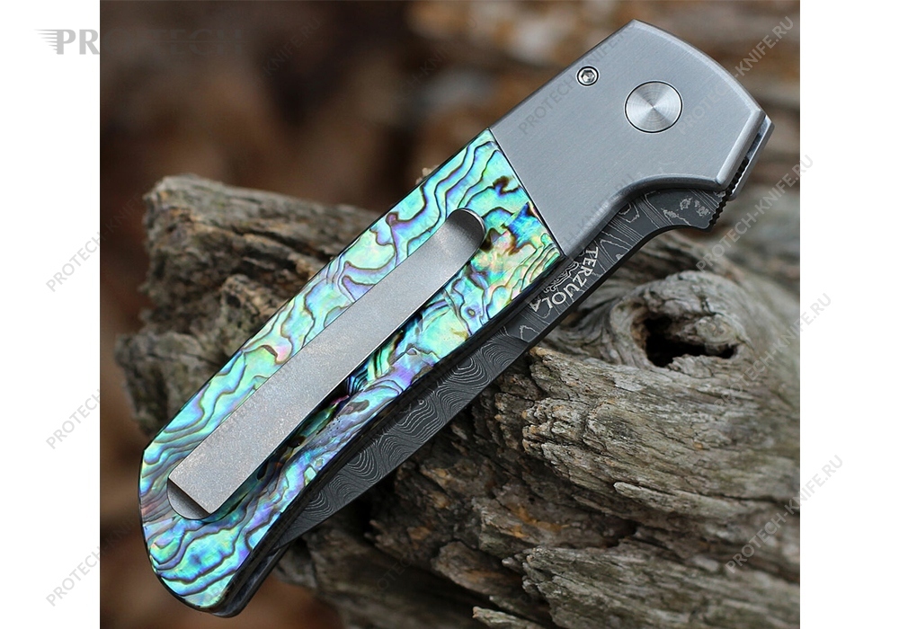 Нож Pro-Tech Terzuola ATCF Custom Abalone Damascus - фотография 