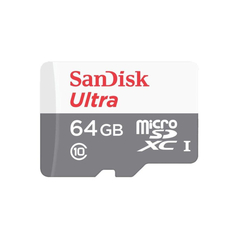 Карта памяти SanDisk Ultra microSDXC UHS-I Cl10, SDSQUNR-064G-GN3MN