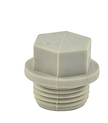 Заглушка (пробка) PP-R серая Дн 25х3/4" НР VALFEX 10163025Г