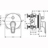 Смеситель встраиваемый на 2 потребителя Ideal Standard Ceramix Blue A5664AA