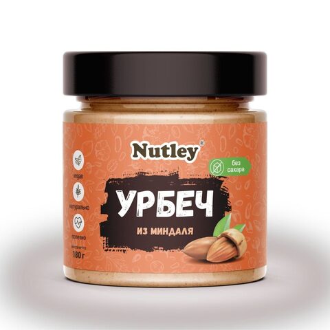 Урбеч Nutley из миндаля 180 г | WellFoods