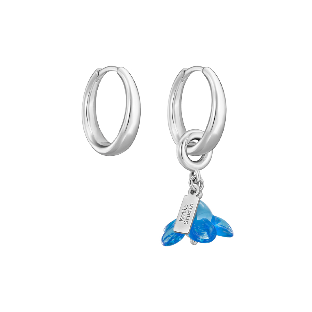 

Серьги Lost Flower Silver-Blue Earrings