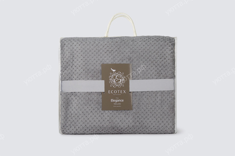 Плед Ecotex Элеганс (150*200 см) - Серый - купить 3