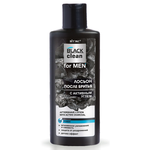 Витекс BLACK CLEAN FOR MEN Лосьон после бритья с активным углем 150 мл