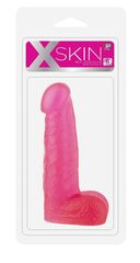 Розовый фаллоимитатор XSKIN 6 PVC DONG - 15,2 см. - 
