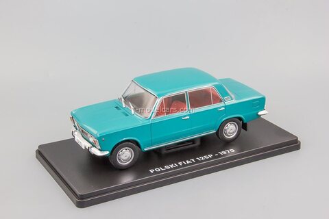 Polski Fiat 125P 1970 turquoise 1:24 Legendary Soviet cars Hachette #87