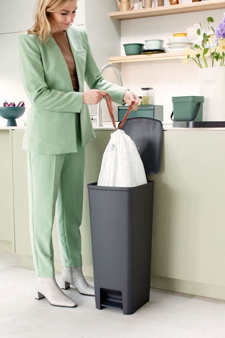 Мусорный бак Step Up (40 л), Темно-серый, арт. 800023 - фото 4