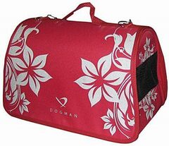 Dogman сумка-переноска Лира №2 красная 39*25*26см
