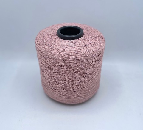 Бобинная пряжа (пр.Италия),art-Cosmos 1000/100гр, 80%Хлопок, 20%Люрекс , цвет-Розовый+шишибрики. арт.32168
