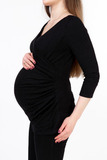 Джемпер для беременных и кормящих 09936 черный