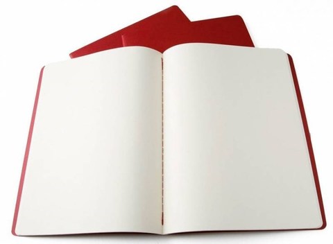 Набор 3 блокнота Moleskine Cahier Journal XL, цвет клюквенный, без разлиновки