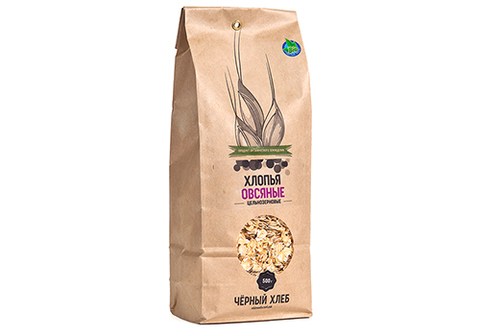 Хлопья овсяные цельнозерновые БИО, 500г