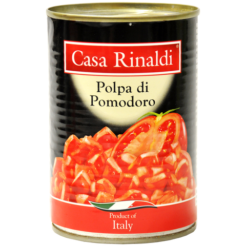 Кусочки очищенных помидоров Casa Rinaldi в собственном соку 400 гр