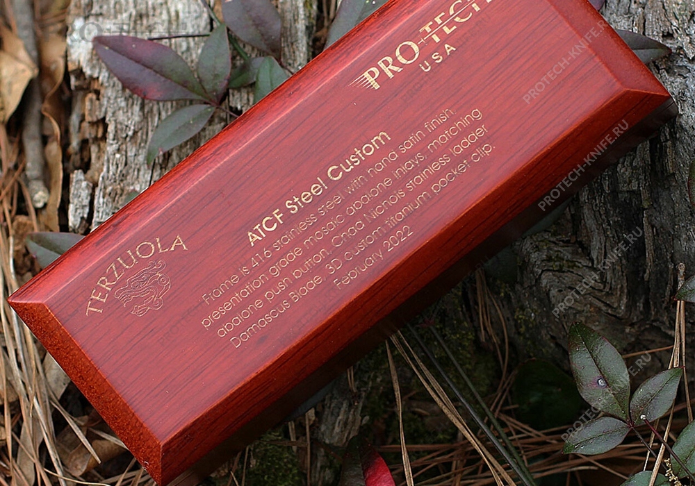 Нож Pro-Tech Terzuola ATCF Custom Abalone Damascus - фотография 
