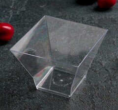 Чашка одноразовая 200 мл, 8×8 см, цвет прозрачный Высота 6 см  Ширина 7,8 см