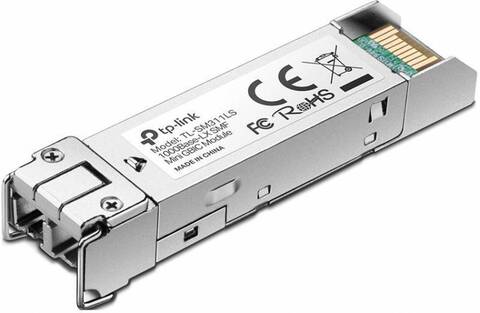 TP-Link SM311LS, Гигабитный SFP-модуль, одномодовый, MiniGBIC, интерфейс LC, расстояние 20км, длина волны 1310нм