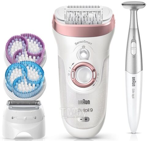 Эпилятор Braun Silk-epil 9 SkinSpa SensoSmart 9/980 белый/розовое золото
