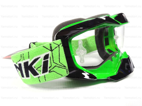Кроссовые мото очки NENKI, зелёные