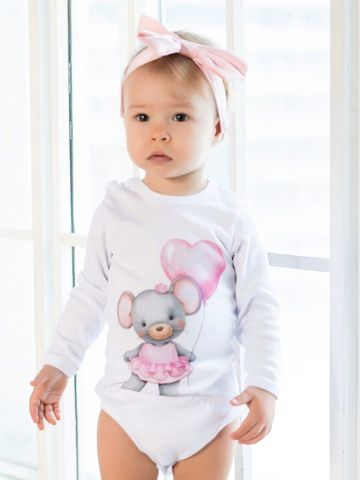 Боди "Мышка с сердечком"