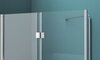 BelBagno ALBANO-ASH-1-100/90-C-Cr Душевой уголок с одной складывающейся дверью и одной неподвижной секцией. Стекло 6 мм, прозрачное, хром
