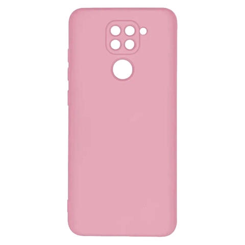 Силиконовый чехол Silicone Cover для Xiaomi Redmi Note 9 (Розовый)