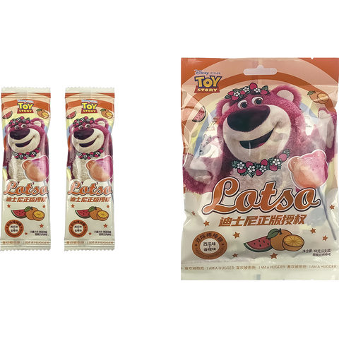 Леденцы на палочке со вкусом арбуза и апельсина Toy Story 1кор*1бл*24шт,48г