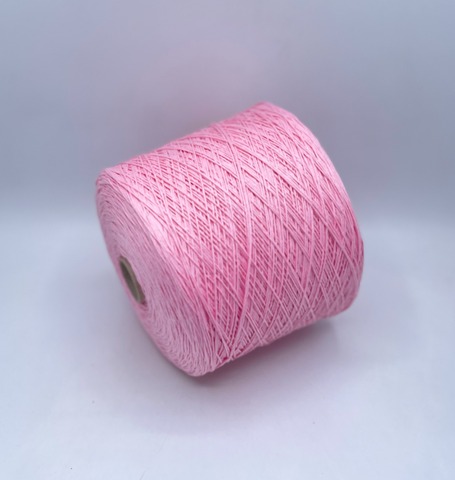 Бобинная пряжа (пр.Италия), art.Cotone, 350м/100 гр. 100%Хлопок, цвет-Бабл-гам , арт.34824