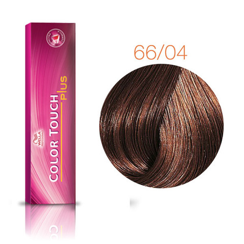 Wella Professional Color Touch Plus 66/04 (Коньяк) - Тонирующая краска для волос