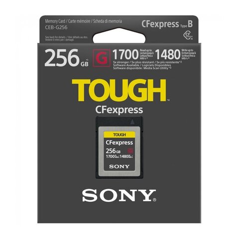 Sony 256GB CFexpress Type B TOUGH Memory Card (CEBG256/J)