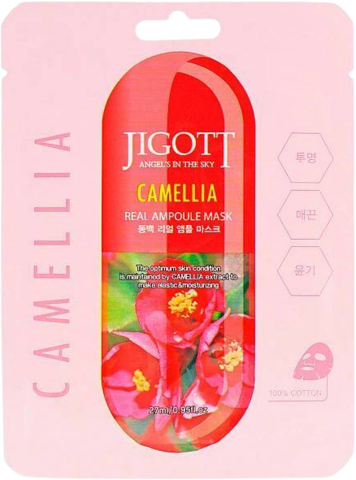 Jigott Маска на тканевой основе Jigott Camellia Real Ampoule Mask