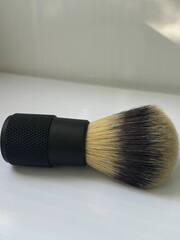 Помазок для бритья синтетика метал ручка темная