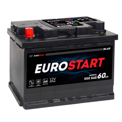 Аккумулятор EUROSTART Blue (60Ah, 460A, L+) EB601