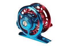 Купить недорого катушку инерционную Higashi H-50 Blue/Red