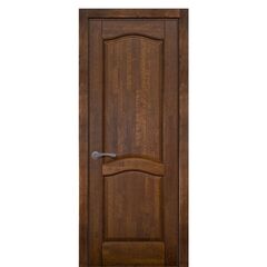 Купить Межкомнатная дверь массив ольхи Лео античный орех глухая