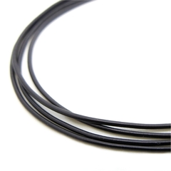 Канитель мягкая, гладкая KAN/MD, 0,7 мм глянец, чёрный