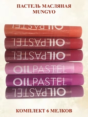 Пастель художественная масляная MUNGYO Oil Pastels Набор №2 (6шт)